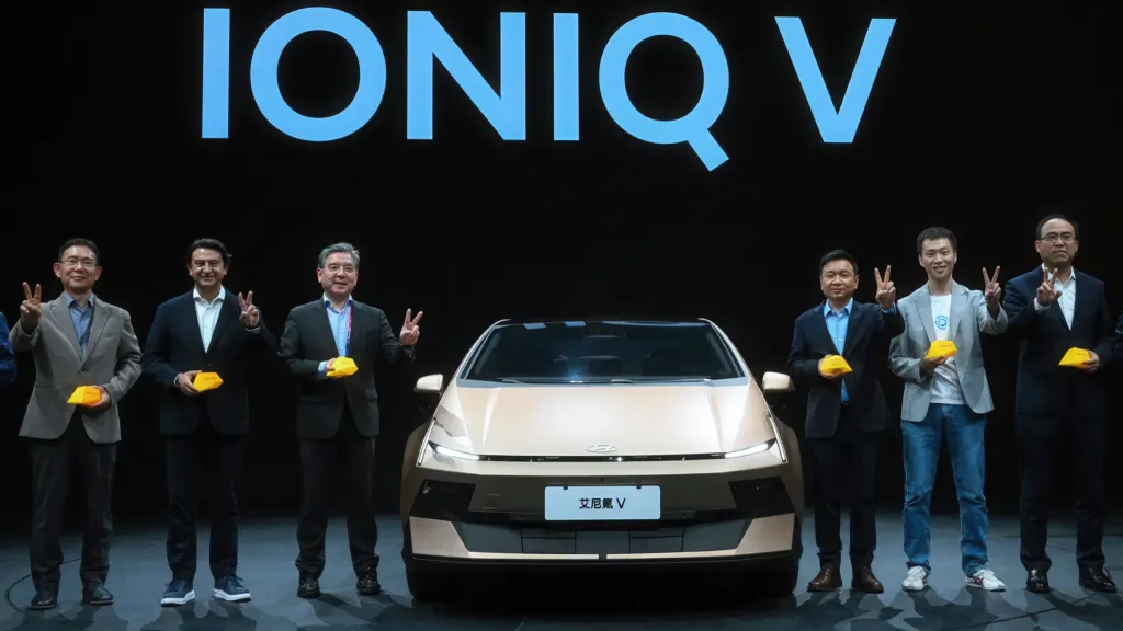 Hyundai Ioniq V дебютировал в Китае: 800-вольтовая система, свыше 600 км хода и 27-дюймовый экран