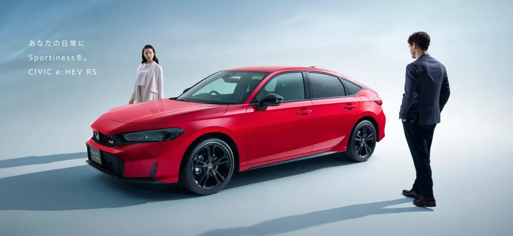 Honda Civic e:HEV RS стартовал в Японии: гибрид на 181 л.с., Prelude S+ Shift и более жесткое шасси