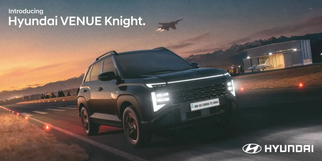Hyundai Venue Knight Edition: индийский кроссовер второго поколения дешевле американского Venue почти вдвое