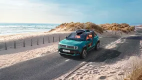 Renault R4 JP4x4 Concept получил открытый кузов, грузовую площадку, крепление для серфа и два электромотора