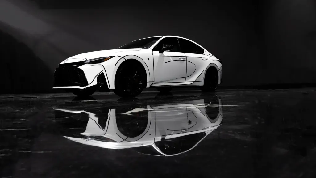Lexus представила арт-кары на базе IS 350 и RZ: один вдохновлен графикой, другой музыкой Майлза Дэвиса