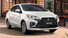 Mitsubishi Attrage получил новый передок в стиле Lancer Evolution и остался с мотором 1.2
