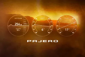 Новый Mitsubishi Pajero получил цифровой Multi Meter с высотой, креном, компасом и распределением тяги