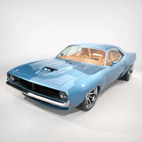 Неофициальный Plymouth Cuda от Abimelec Design получил воображаемый W16 Bugatti, тормоза Veyron и центральный выхлоп