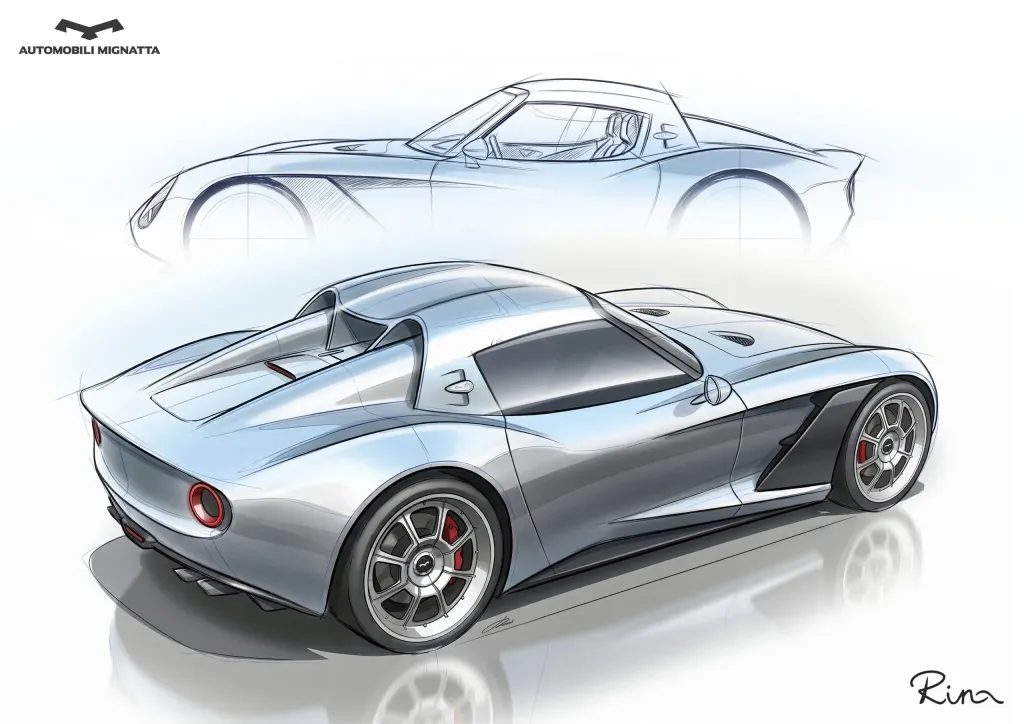 Automobili Mignatta Rina получит версию Coupe: карбон, атмосферный V8 Ford и шестиступенчатая механика