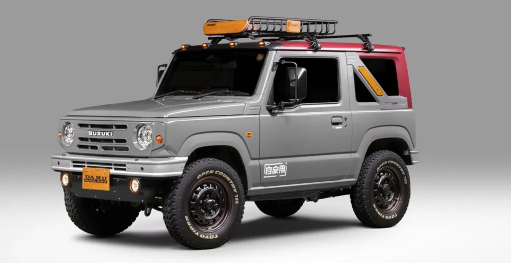 Damd Slash Garnish имитирует мягкую крышу на Suzuki Jimny без переделки кузова