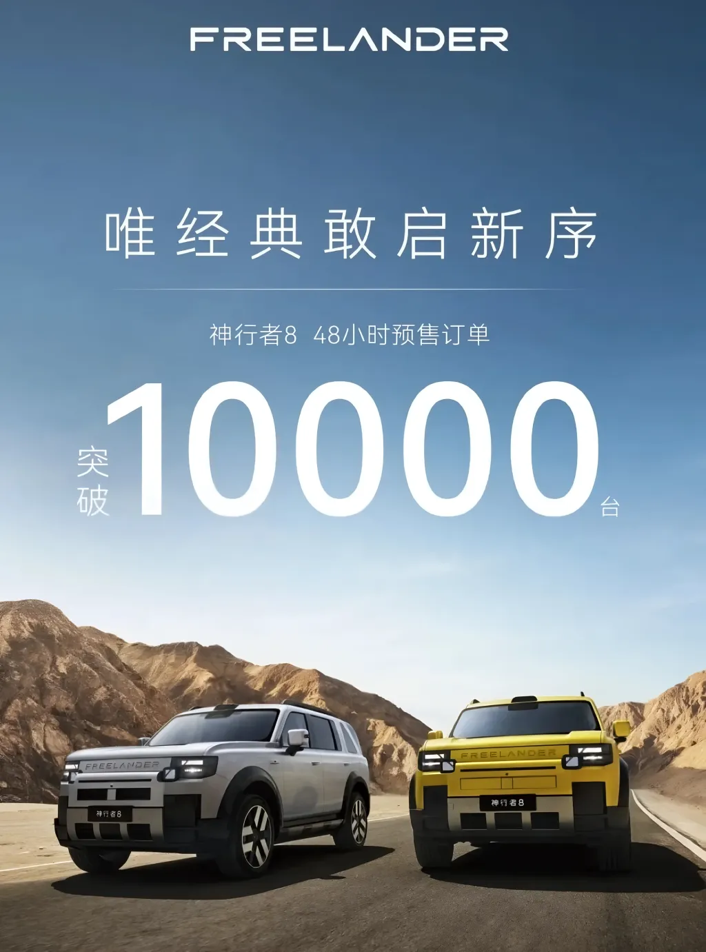 Freelander 8 набрал более 10 000 предзаказов за 48 часов