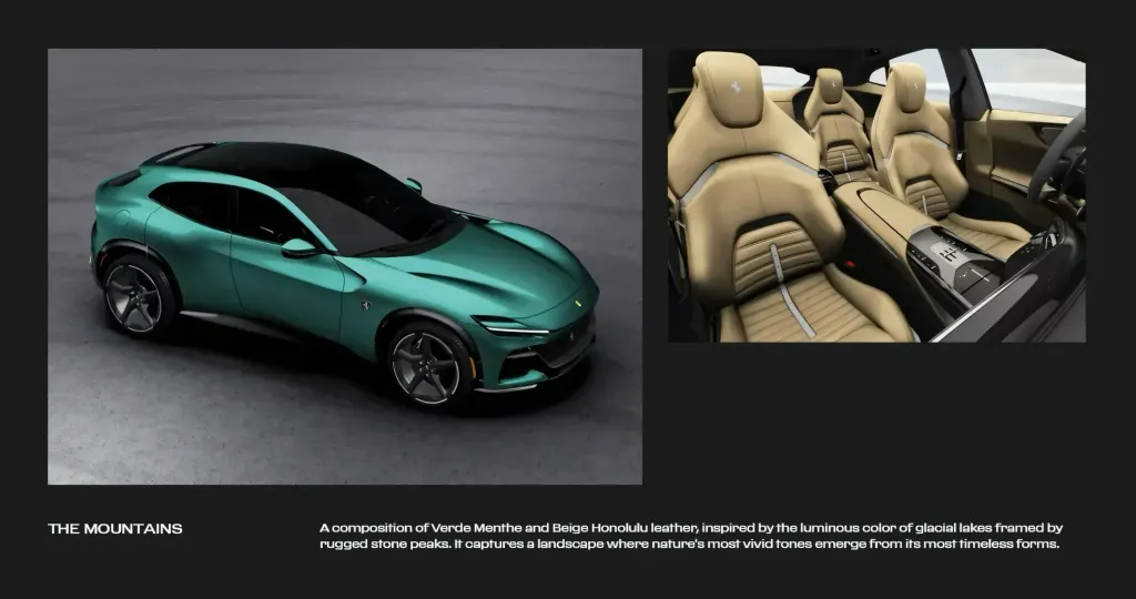 Ferrari Purosangue American Grand Tour Atelier Collection: The Landscapes