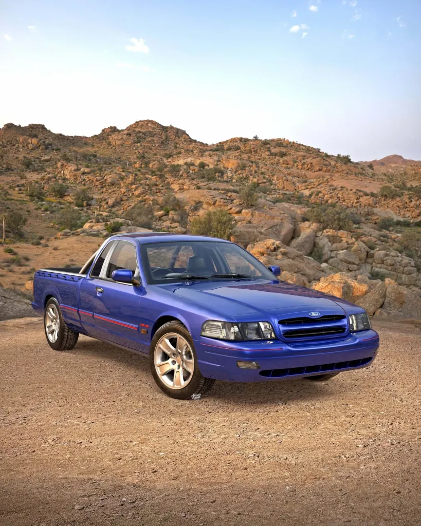 Ford Crown Victoria стал австралийским Falcon Ute в рендере Abimelec Design