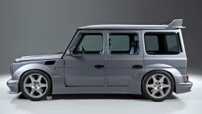 Mercedes G-Class получил обвес в стиле 190E EVO II на неофициальном рендере Abimelec Design