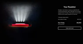 Tesla снова принимает резервации Roadster за $50 000 перед показом 1 октября