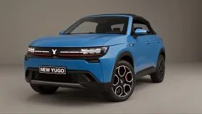 Возрожденный Yugo показал AI-визуализацию пятидверного Cabrio до ходового прототипа